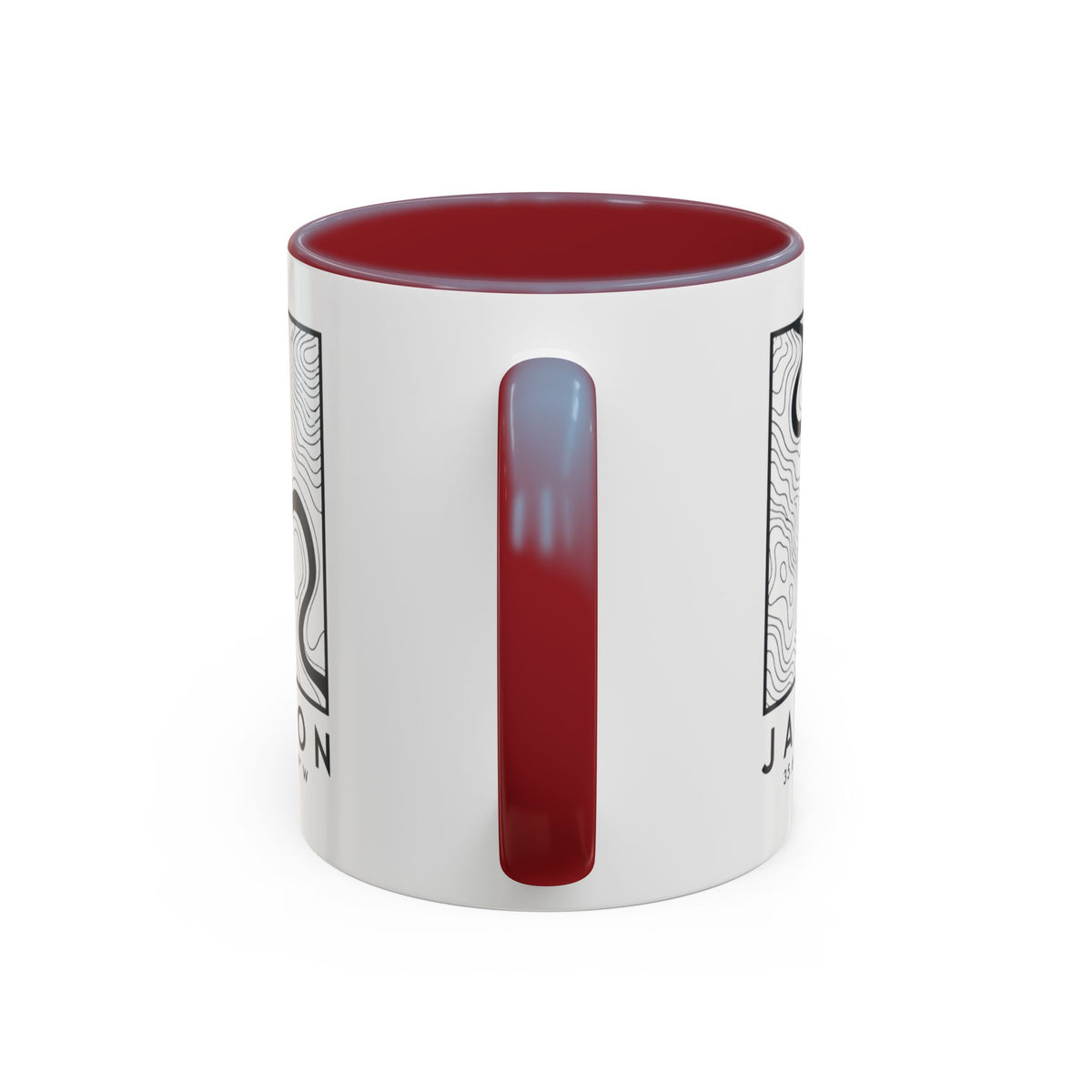 Jackson Topo Map Accent Mug