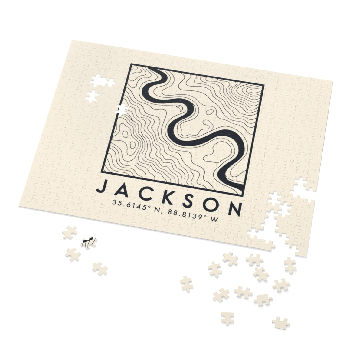 Jackson Topo Map Puzzle