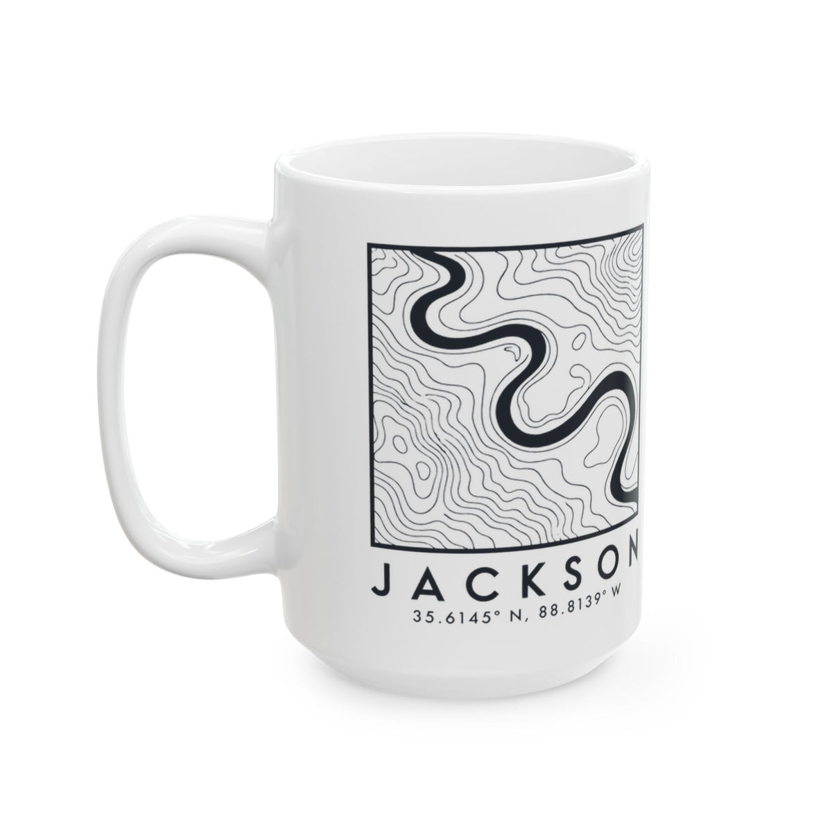Jackson Topo Map Mug