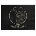 Clarksville Street Map Puzzle (Black)