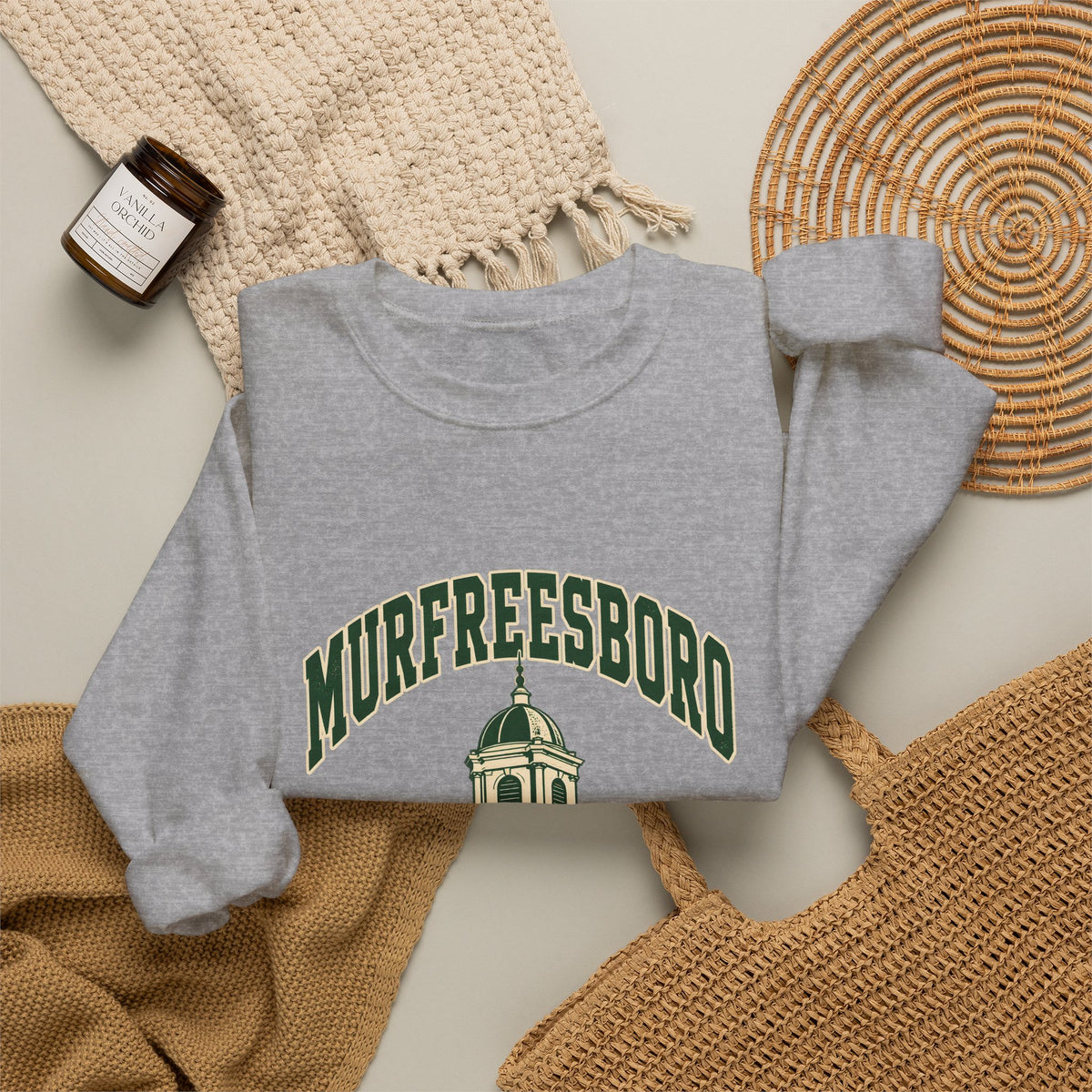 Murfreesboro Vintage Varsity Crewneck Sweatshirt