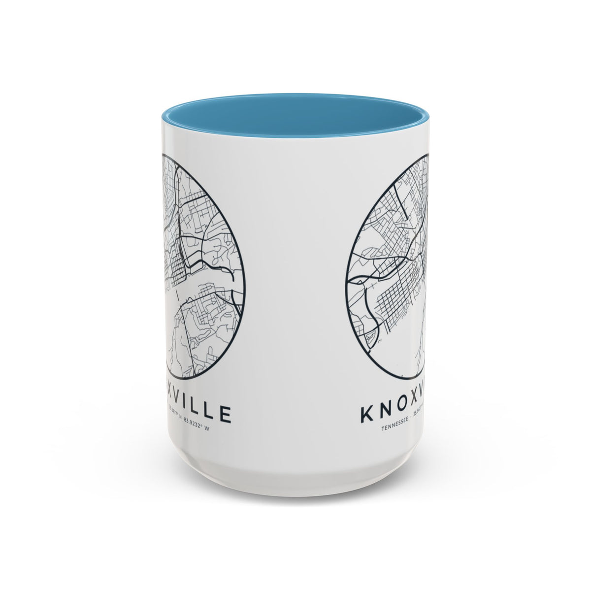 Knoxville Street Map Accent Mug
