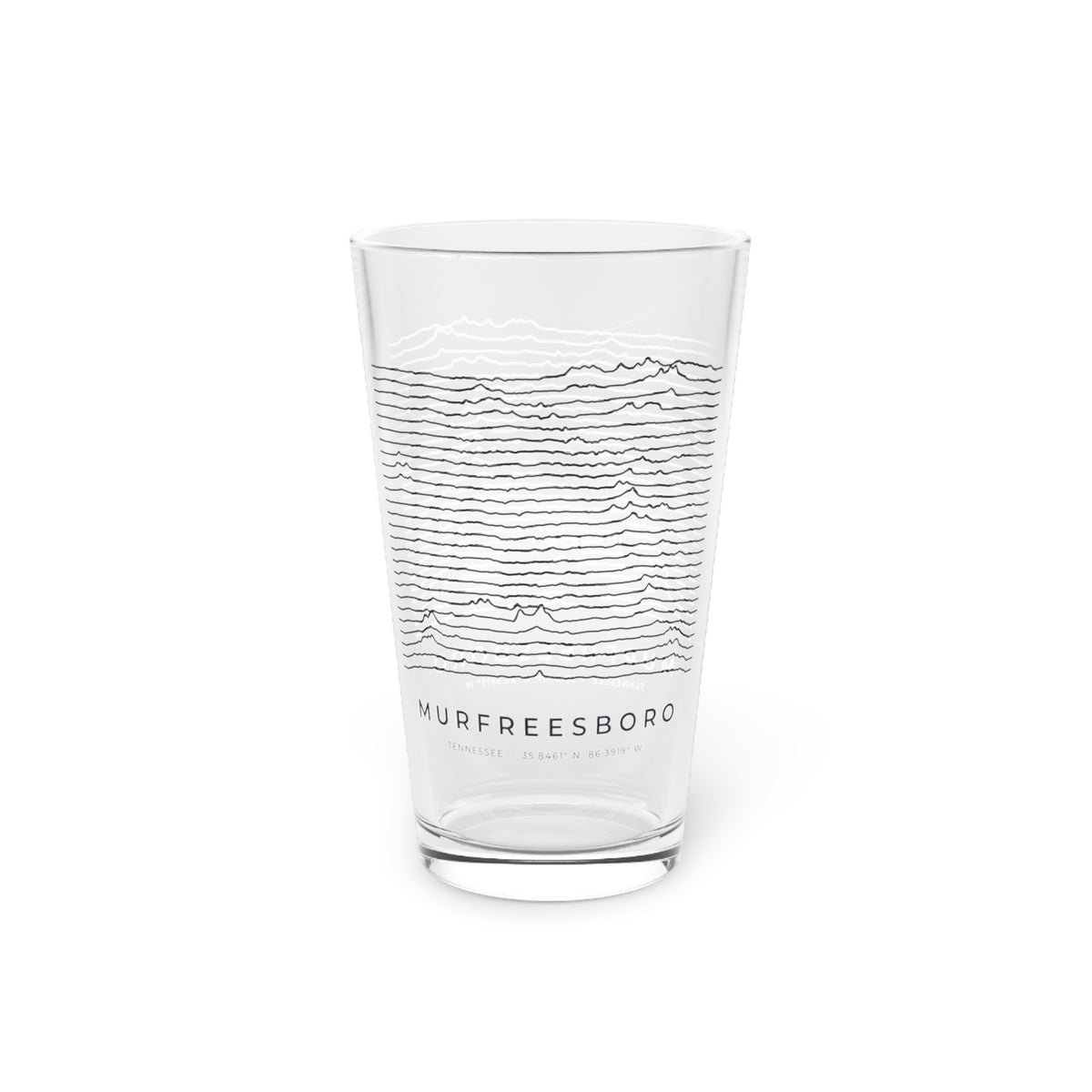 Murfreesboro Ridgeline Pint Glass