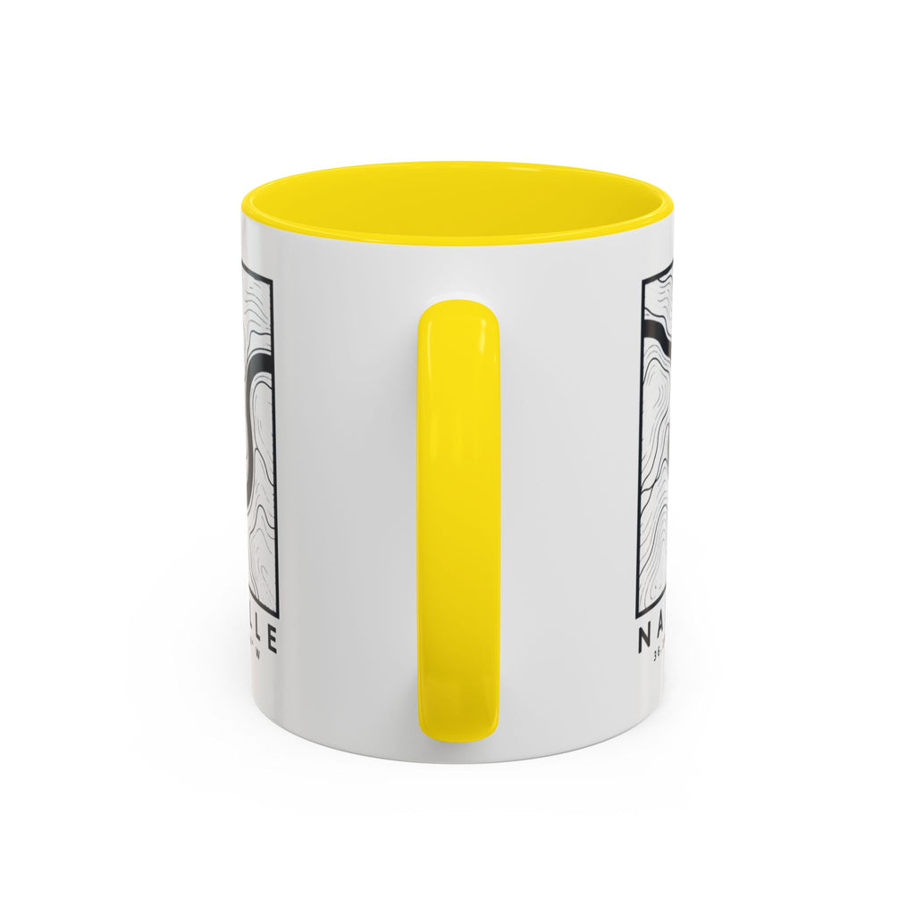 Nashville Topo Map Accent Mug