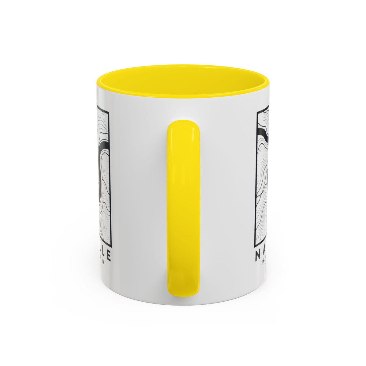 Nashville Topo Map Accent Mug