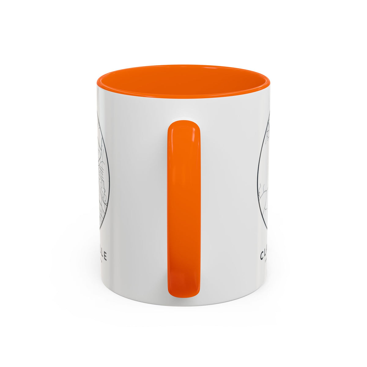 Clarksville Street Map Accent Mug