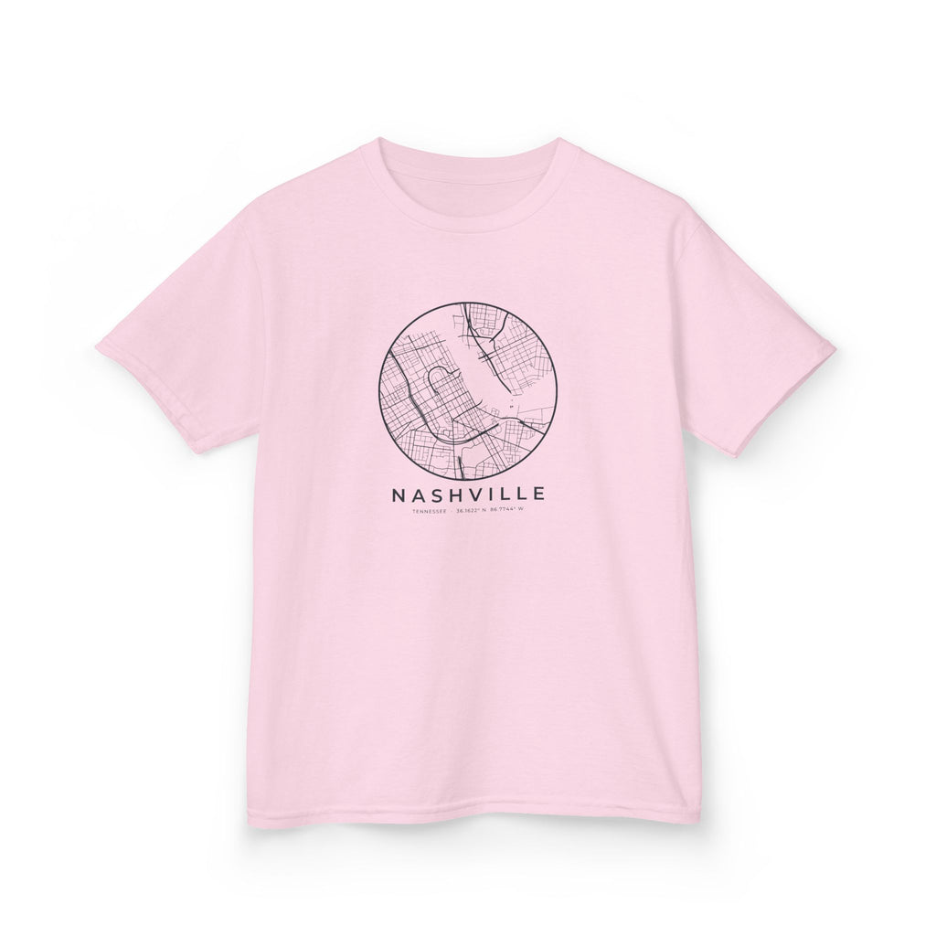 Nashville Street Map Kids T-Shirt