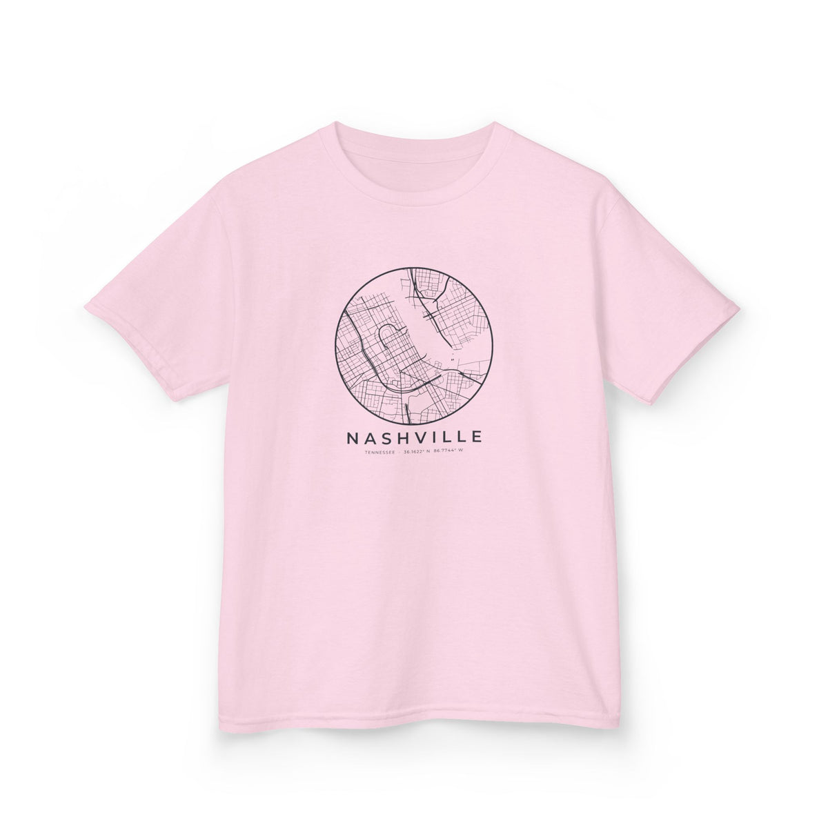Nashville Street Map Kids T-Shirt