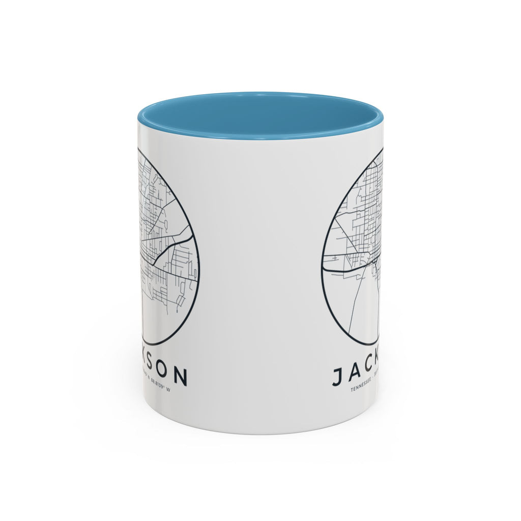 Jackson Street Map Accent Mug