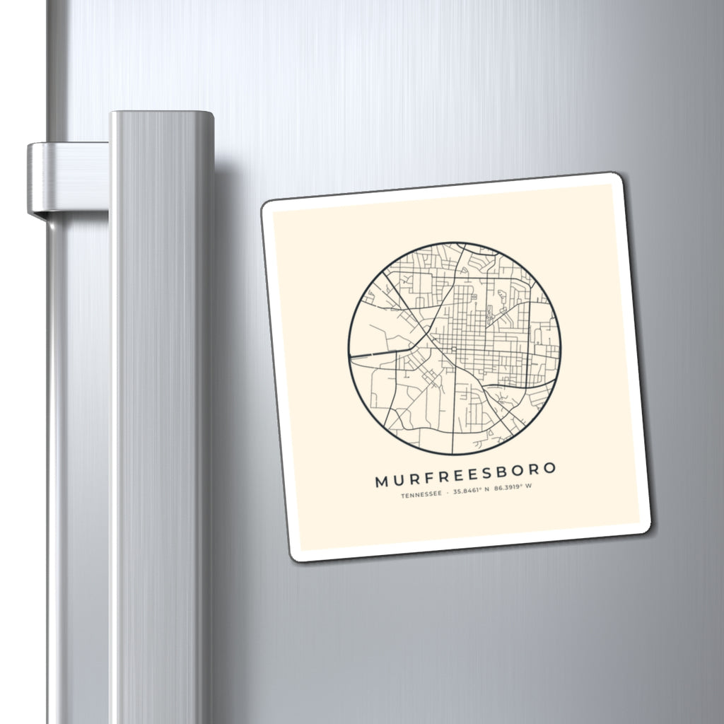 Murfreesboro Street Map Magnet