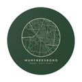 Murfreesboro Street Map Sticker (Forest Green)
