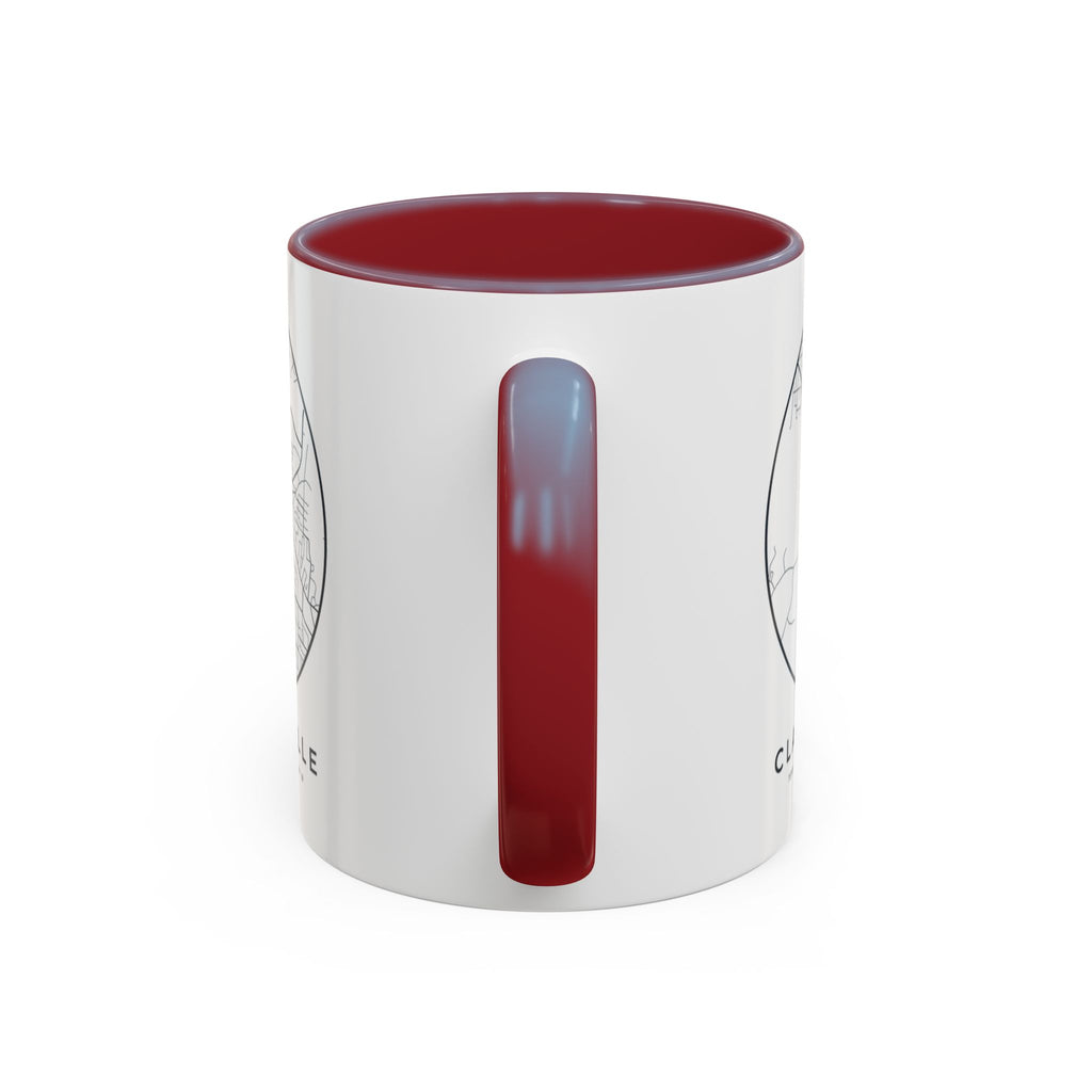 Clarksville Street Map Accent Mug