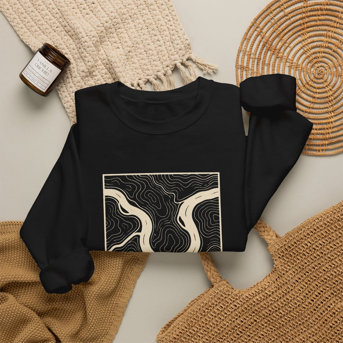 Knoxville Topo Map Crewneck Sweatshirt