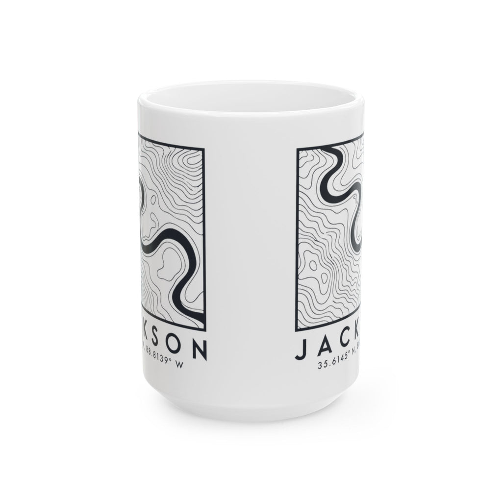Jackson Topo Map Mug