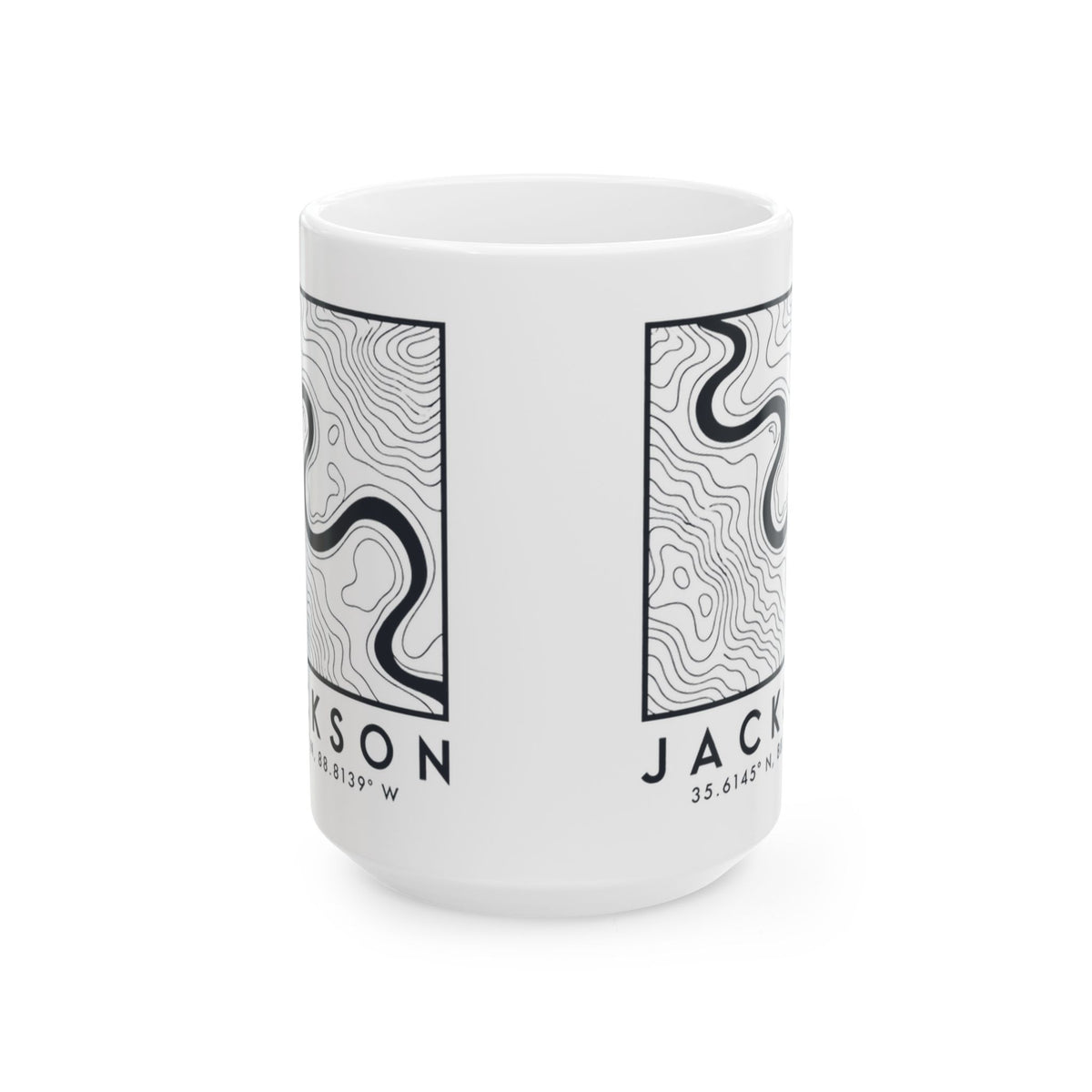 Jackson Topo Map Mug