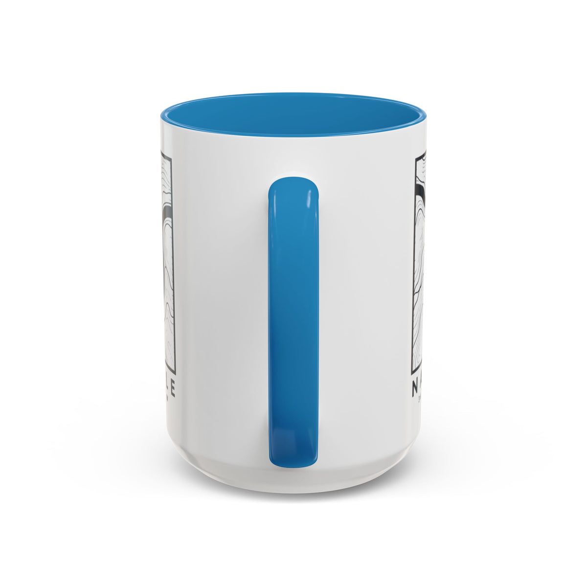 Nashville Topo Map Accent Mug