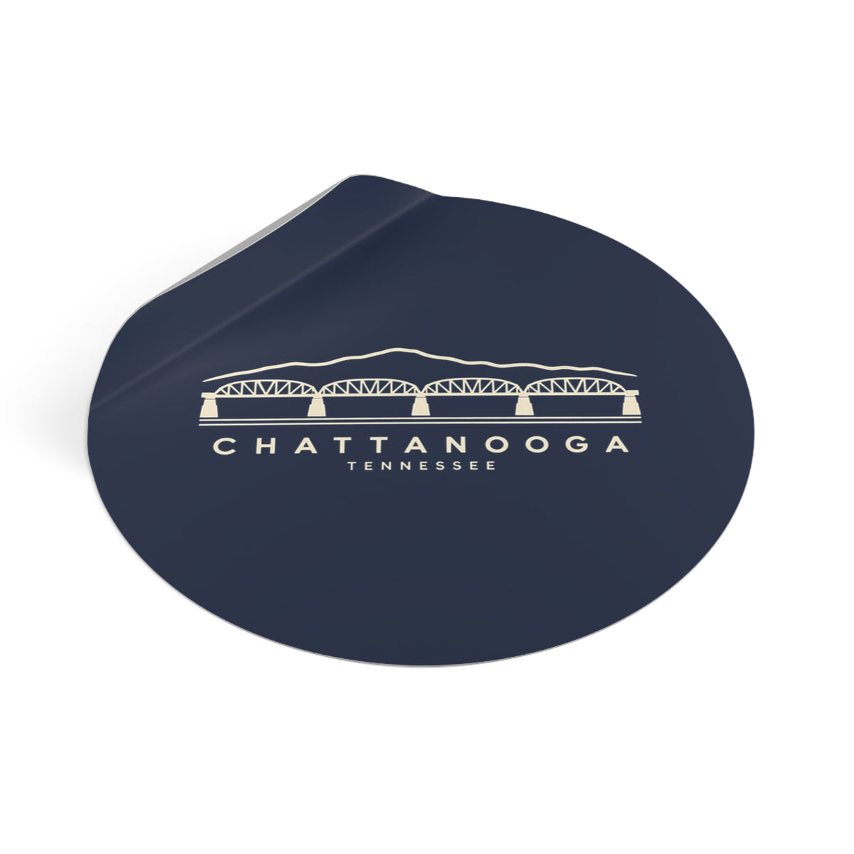 Chattanooga Walnut Street Bridge Sticker (Navy)