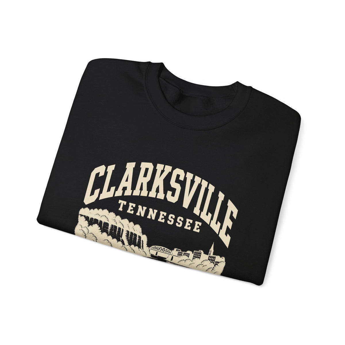 Clarksville Vintage Varsity Crewneck Sweatshirt