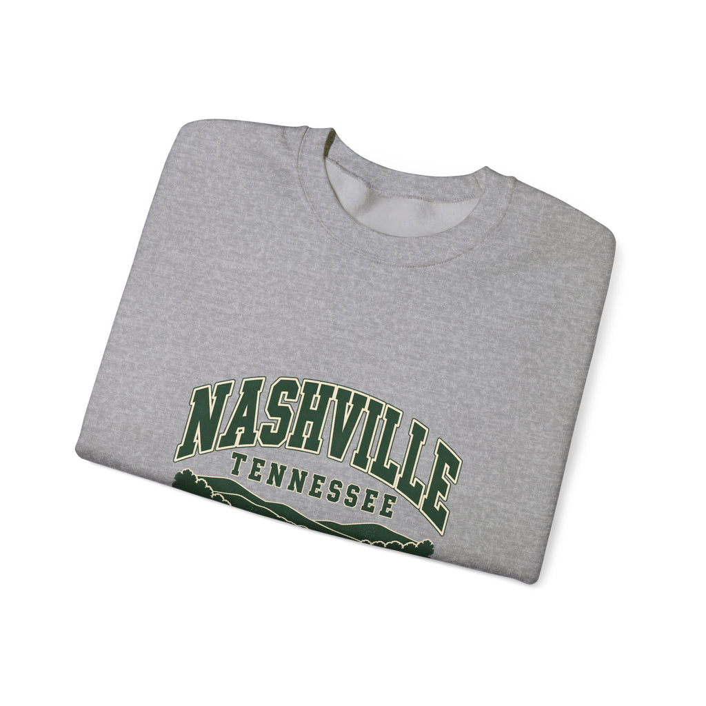Nashville Vintage Varsity Crewneck Sweatshirt