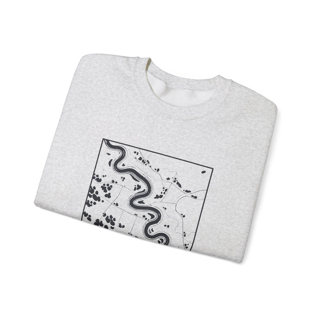 Murfreesboro Topo Map Crewneck Sweatshirt