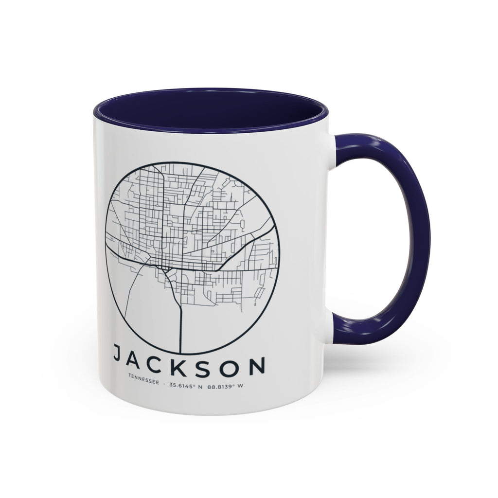 Jackson Street Map Accent Mug
