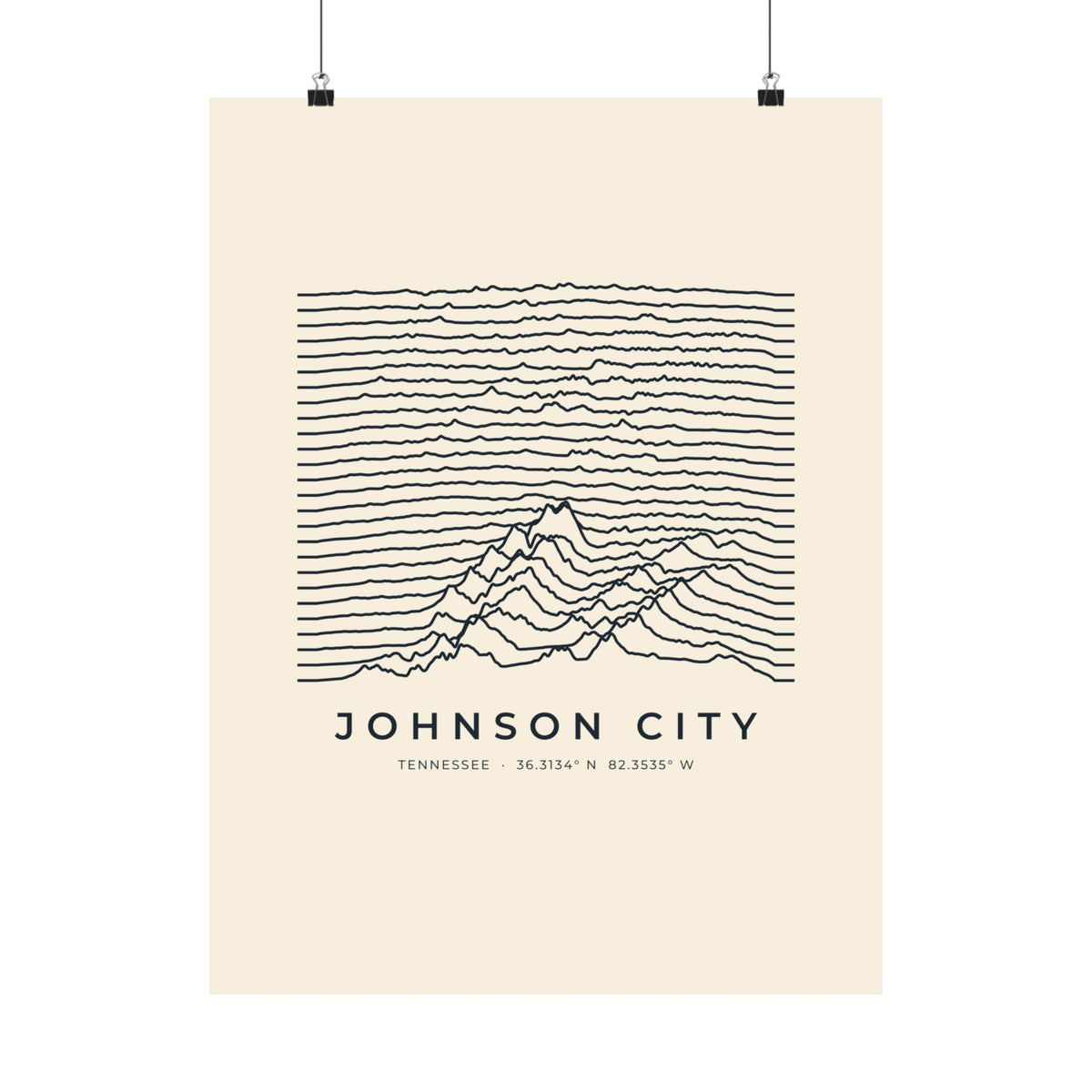 Johnson City Ridgeline Poster