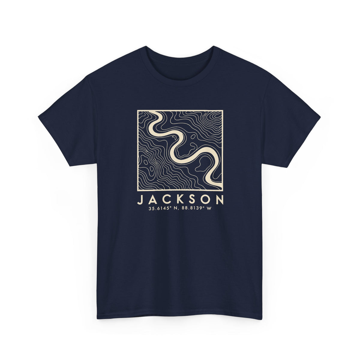 Jackson Topo Map T-Shirt