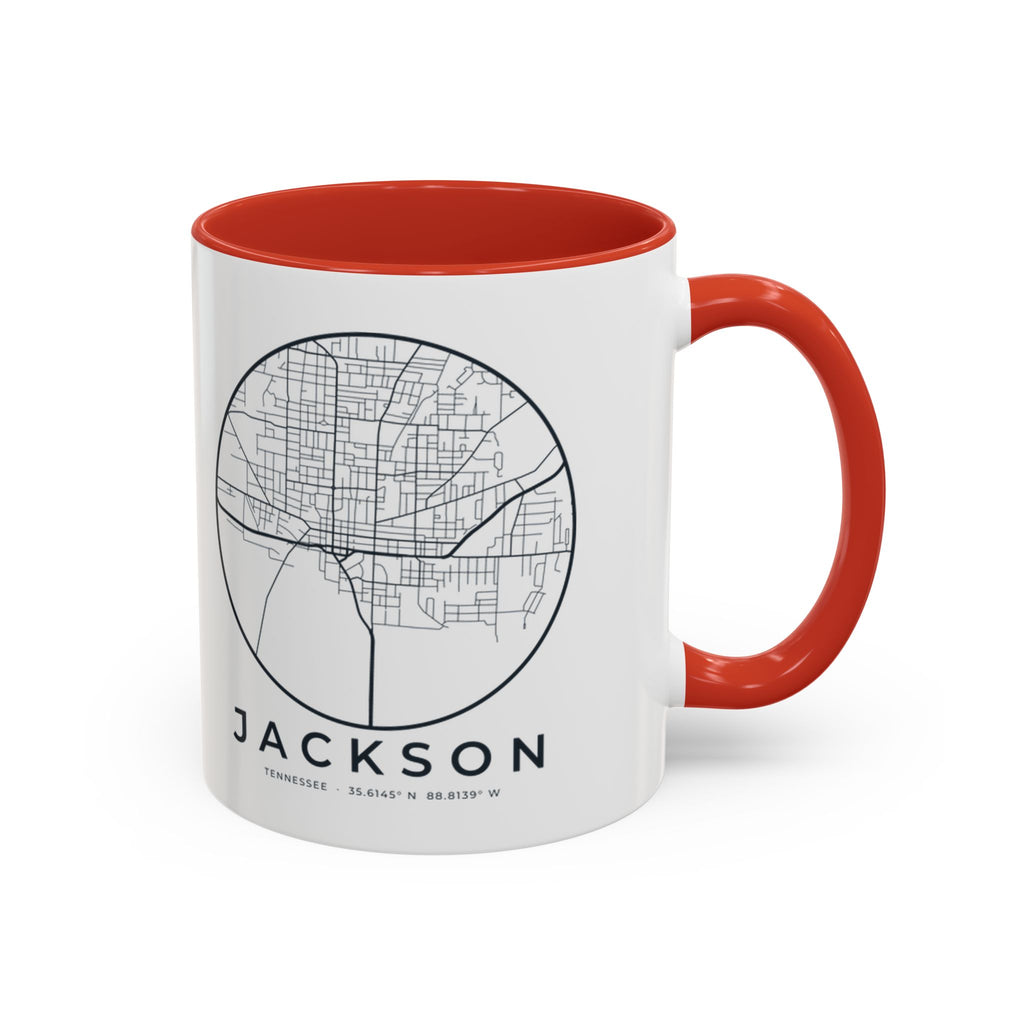 Jackson Street Map Accent Mug
