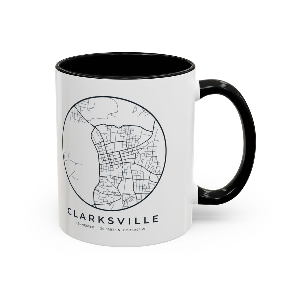 Clarksville Street Map Accent Mug