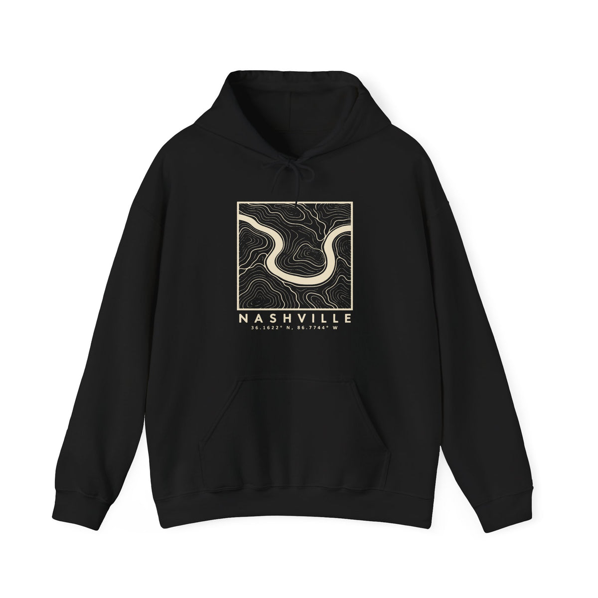 Nashville Topo Map Hoodie