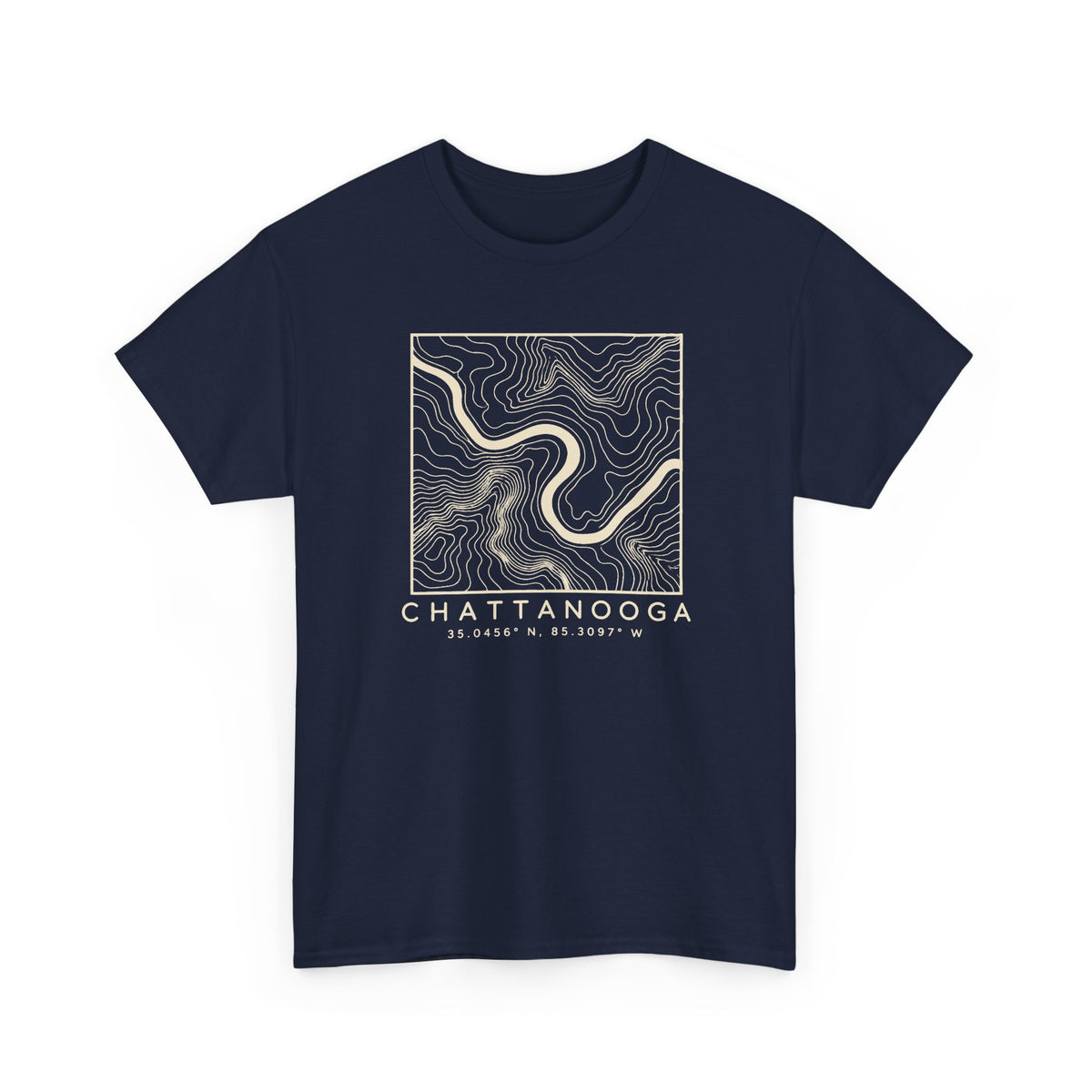 Chattanooga Topo Map T-Shirt