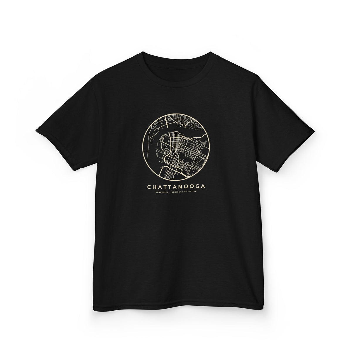 Chattanooga Street Map Kids T-Shirt