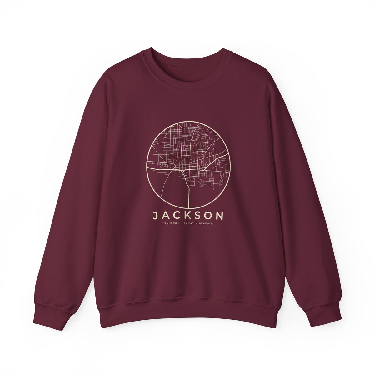 Jackson Street Map Crewneck Sweatshirt