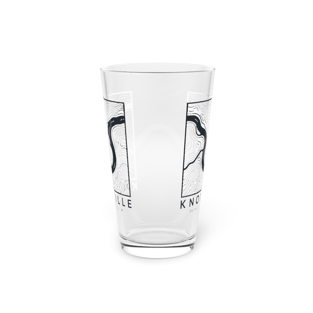 Knoxville Topo Map Pint Glass