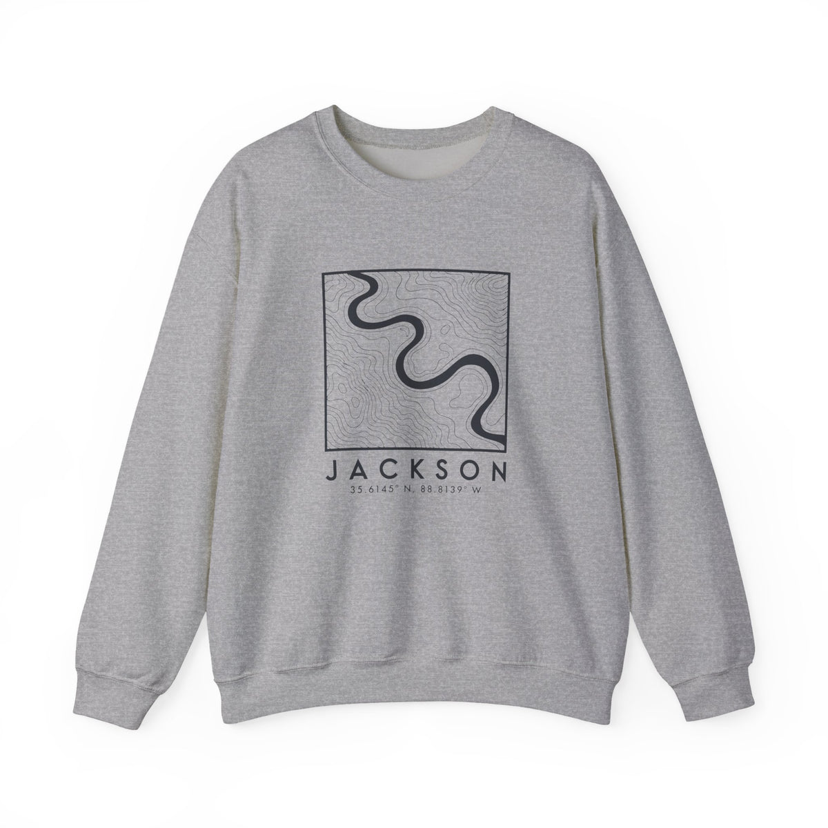 Jackson Topo Map Crewneck Sweatshirt