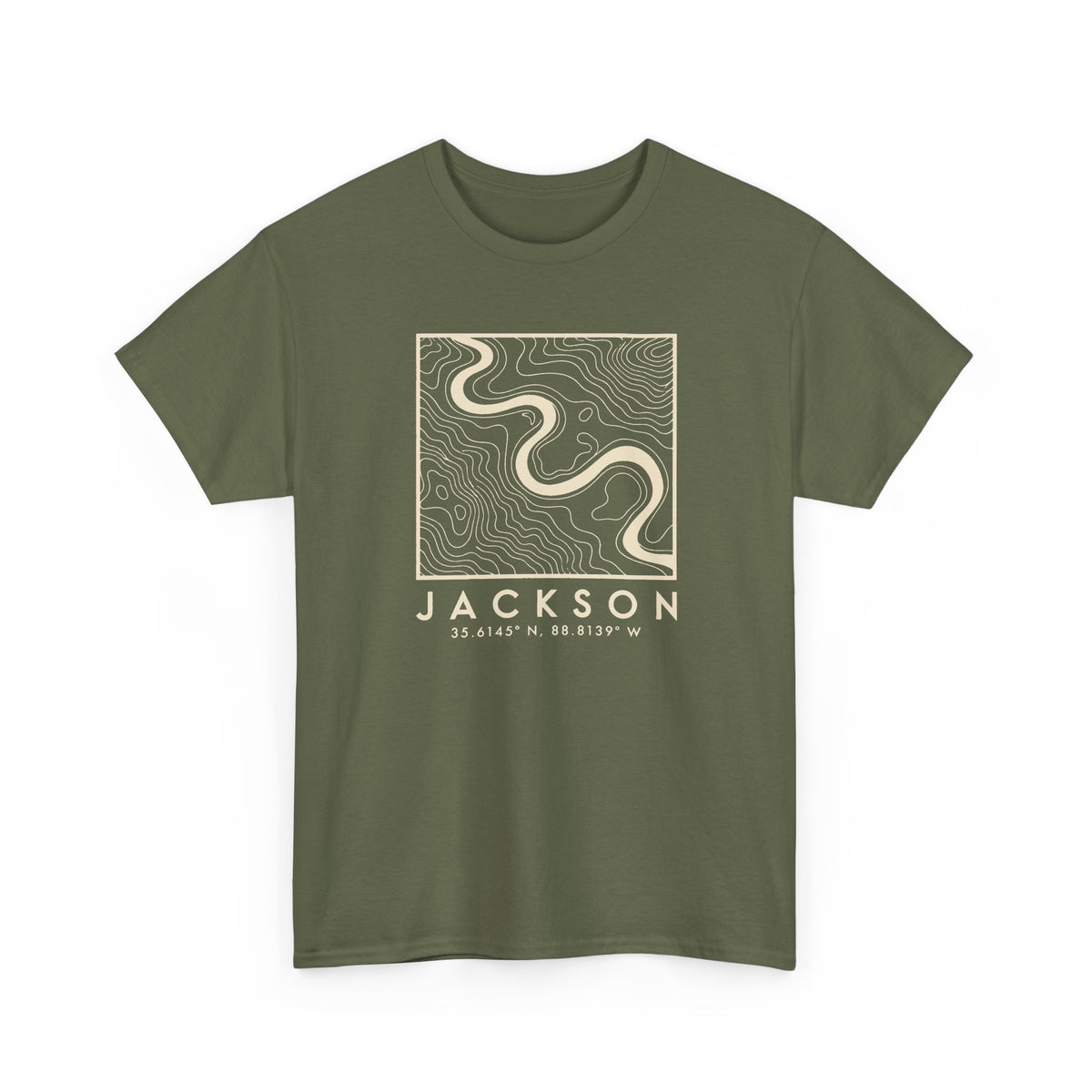 Jackson Topo Map T-Shirt