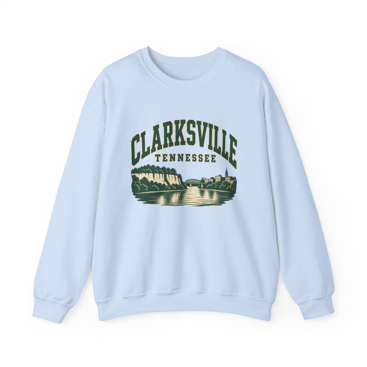 Clarksville Vintage Varsity Crewneck Sweatshirt
