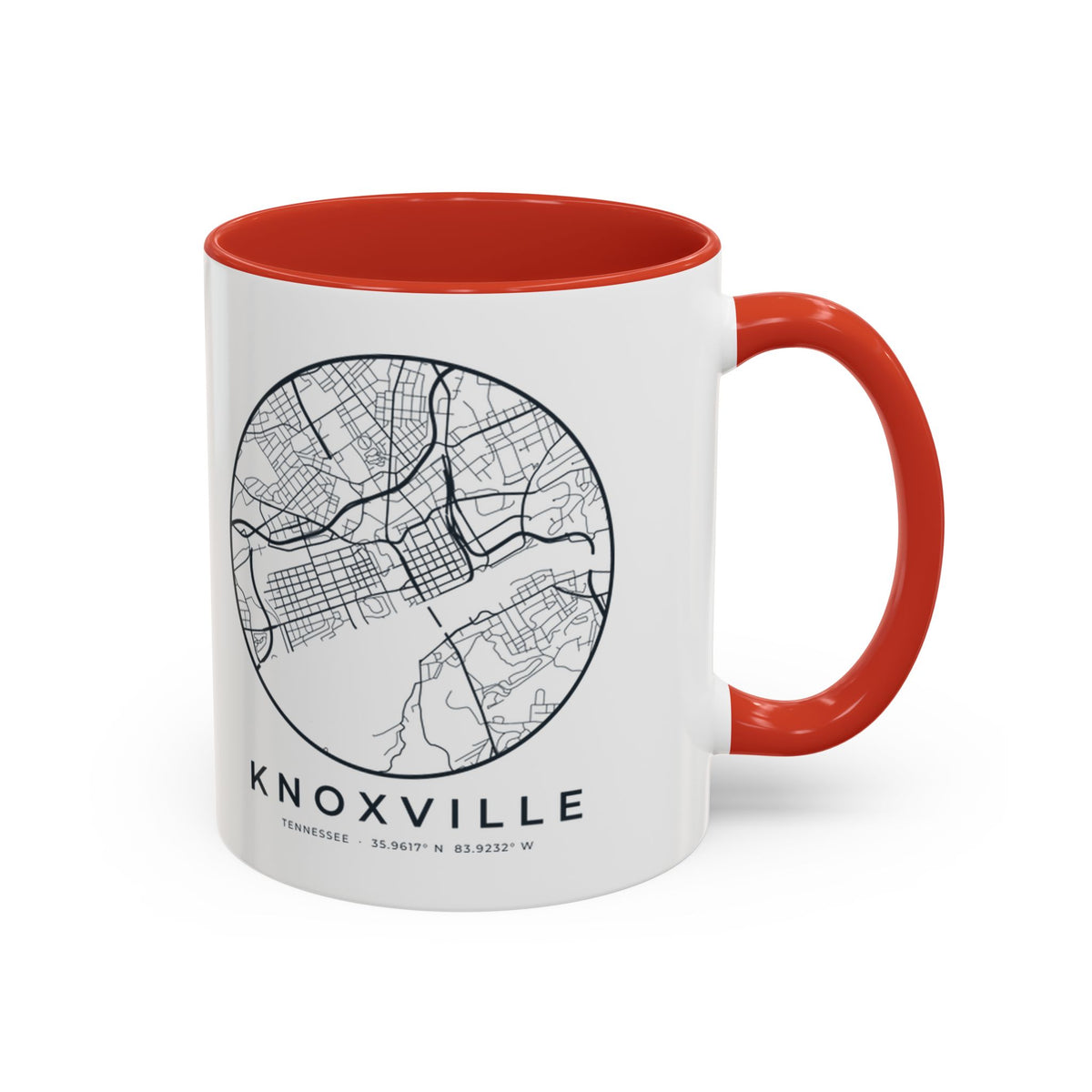Knoxville Street Map Accent Mug