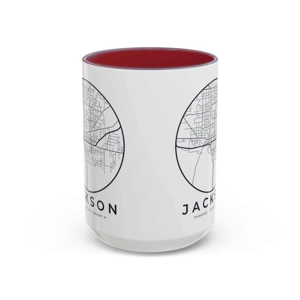 Jackson Street Map Accent Mug