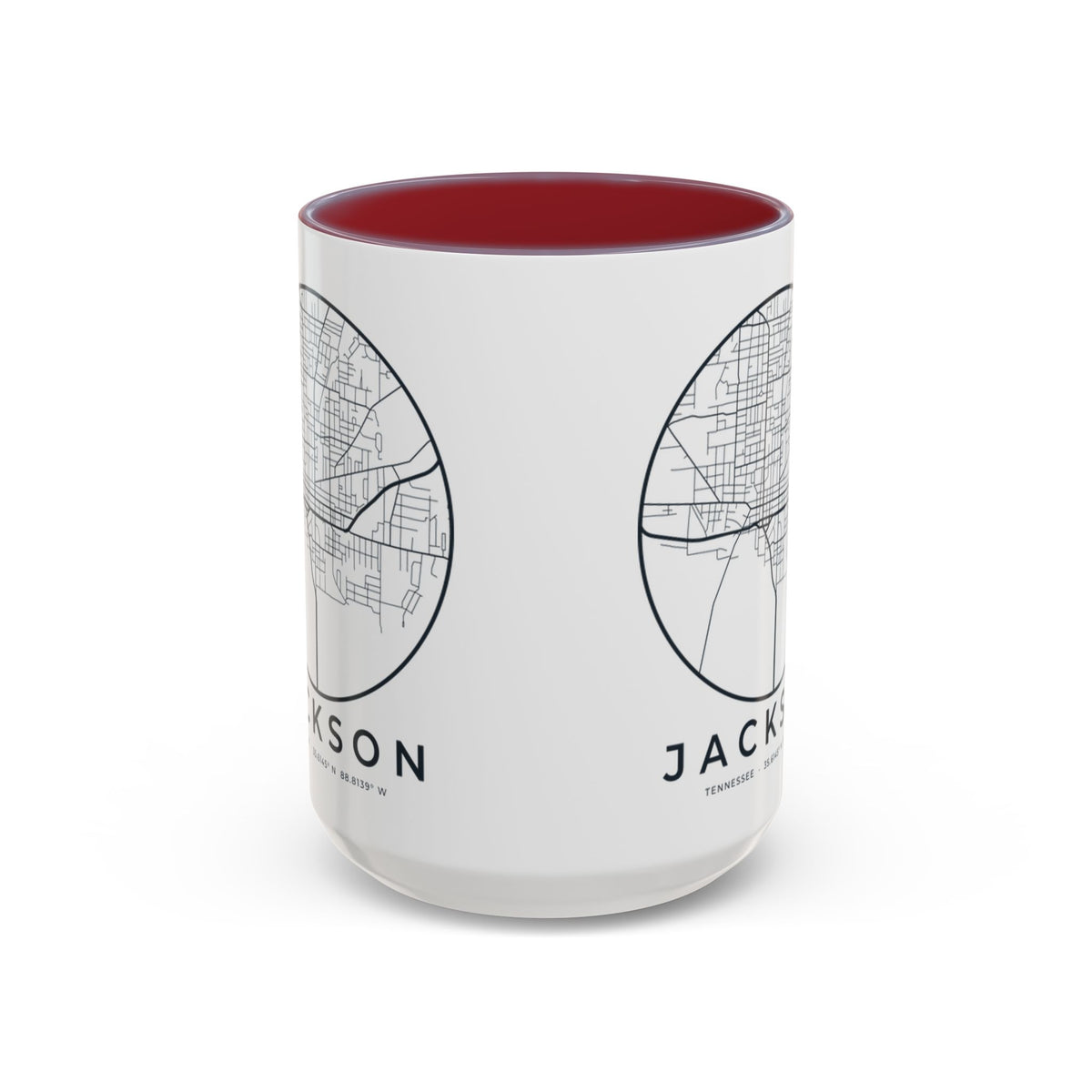 Jackson Street Map Accent Mug