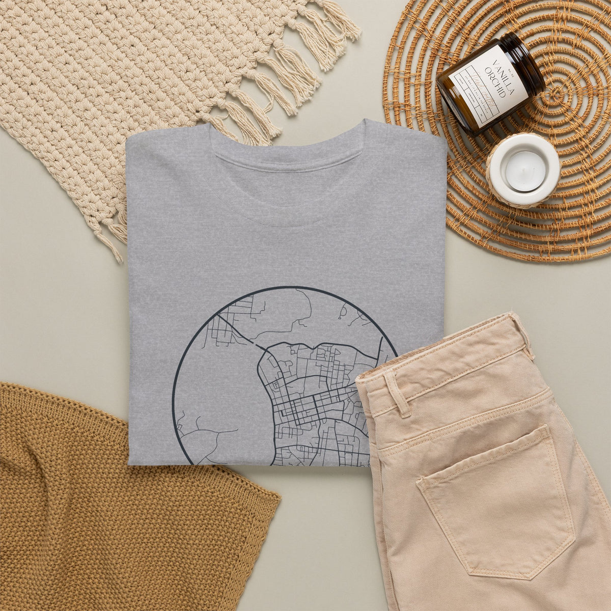Clarksville Street Map T-Shirt