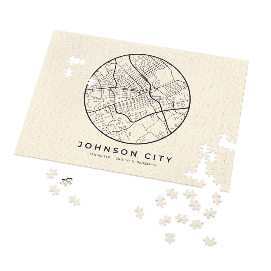 Johnson City Street Map Puzzle