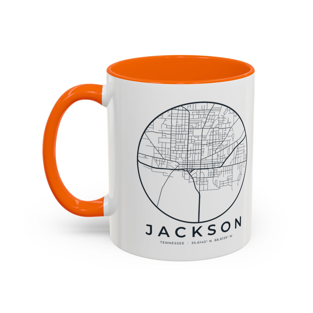 Jackson Street Map Accent Mug