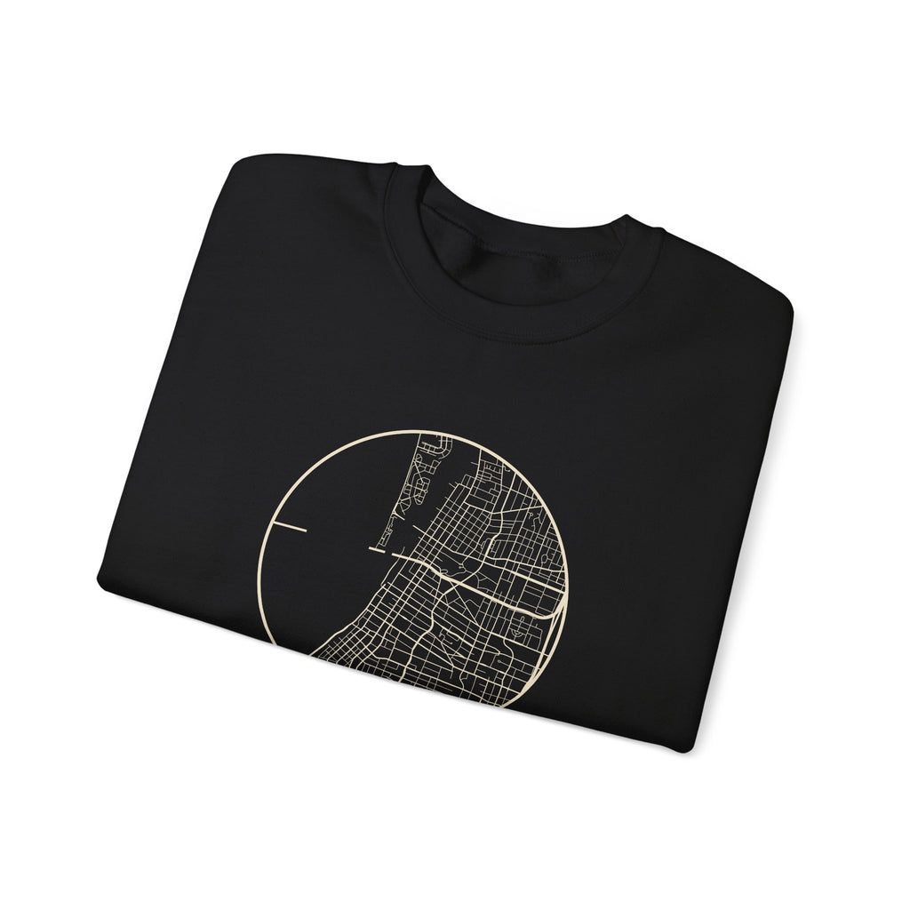 Memphis Street Map Crewneck Sweatshirt