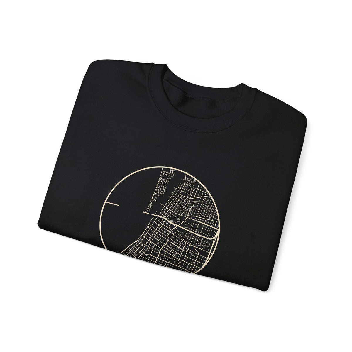 Memphis Street Map Crewneck Sweatshirt