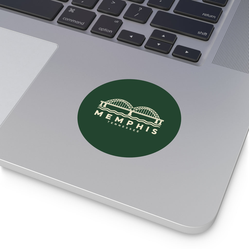 Memphis Hernando de Soto Bridge Sticker (Forest Green)
