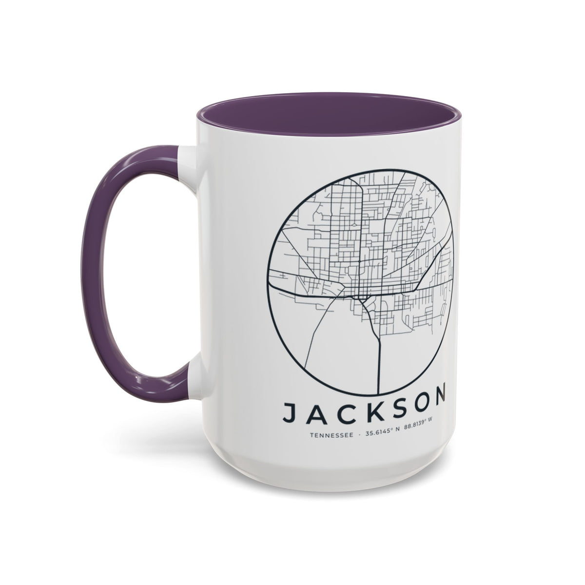 Jackson Street Map Accent Mug