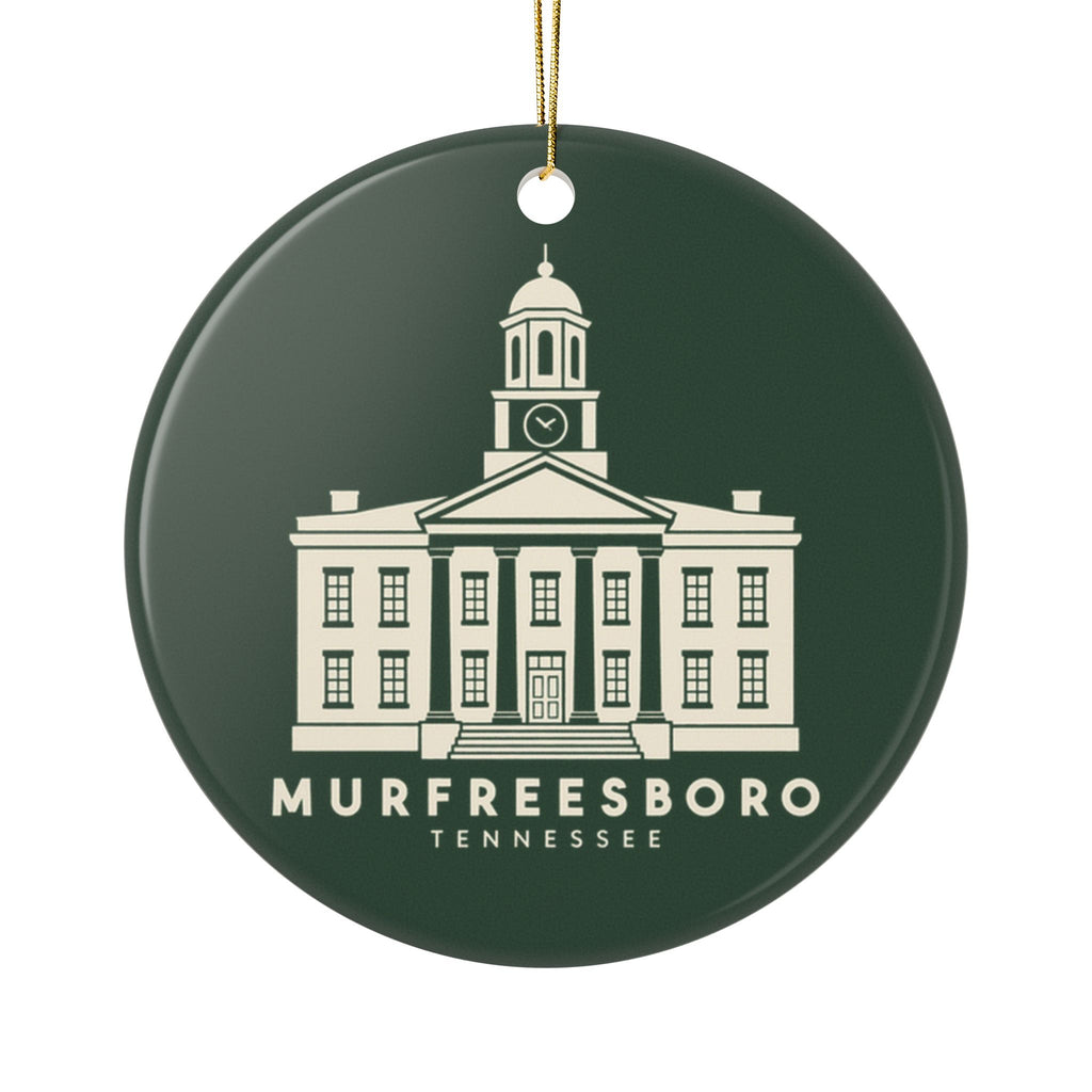 Murfreesboro Rutherford County Courthouse Ornament (Forest Green)