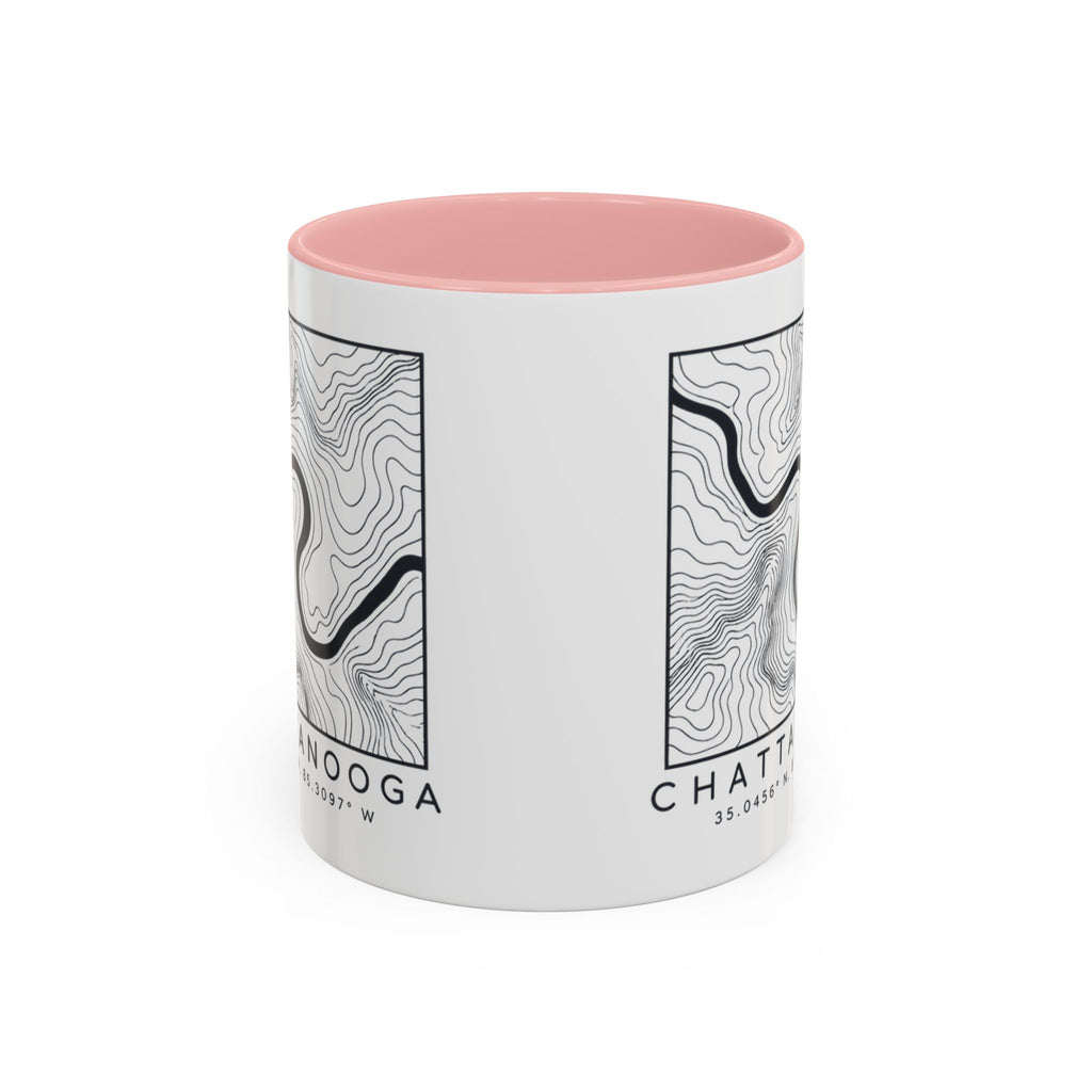 Chattanooga Topo Map Accent Mug