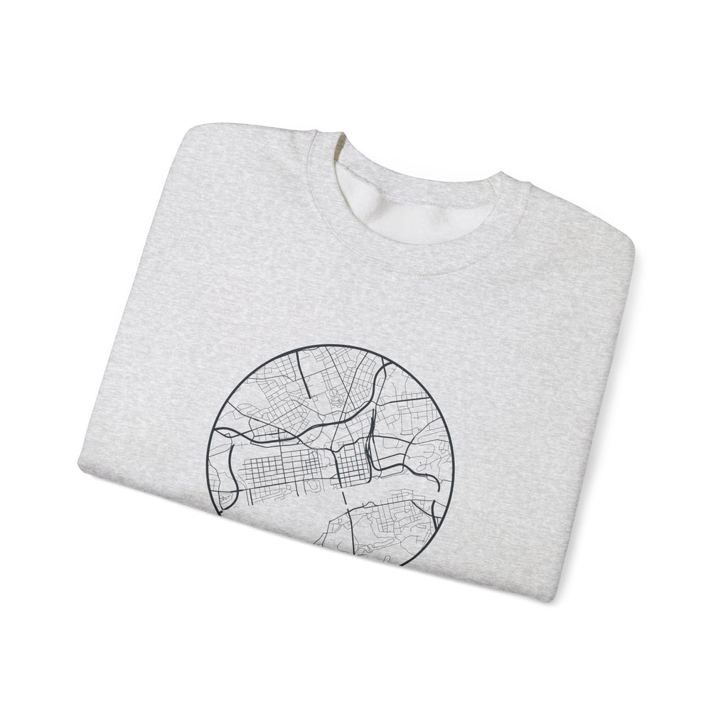 Knoxville Street Map Crewneck Sweatshirt